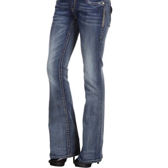 Rock Revival Holly Boot Cut Denim Jeans Sz 27 - Picture 1 of 6